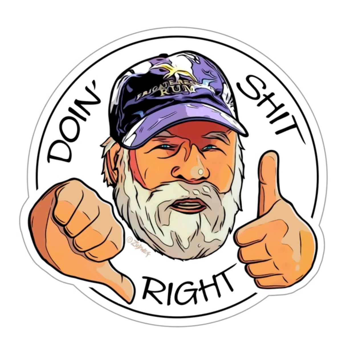 4" - Flip Pallot "DSR" Sticker